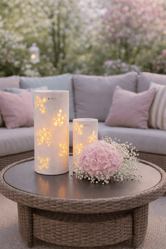 Tiziano Lampe Verona creme - weiß - Lillyano