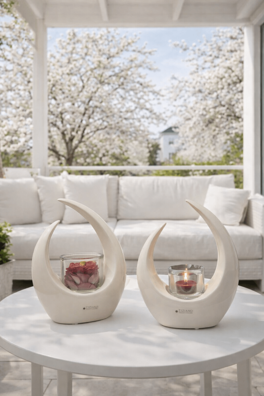 Tiziano Licht Cecita mit LED + Timer Klarglas - Lillyano