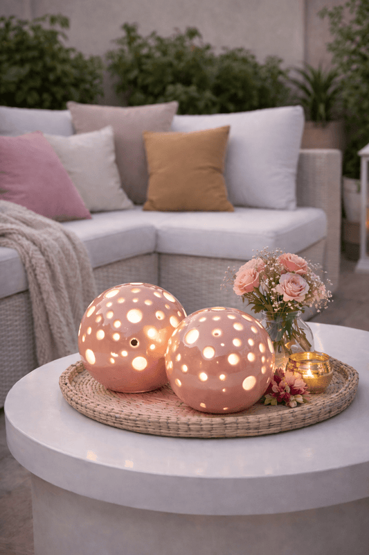 Tiziano Lichtkugel Padova LED rosa - Lillyano