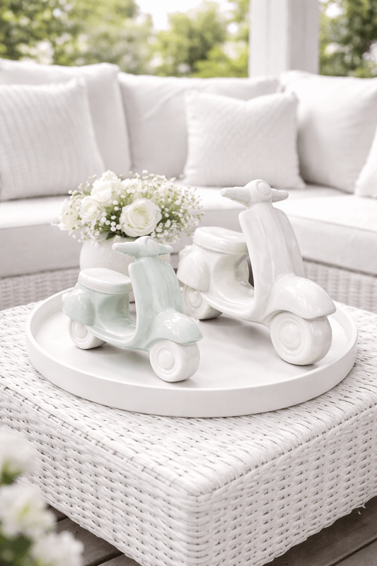Tiziano Roller Vespina 17cm creme oder mintgrün Vespa - Lillyano