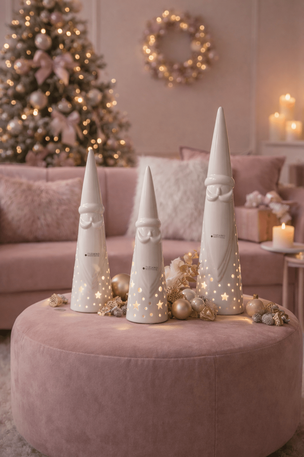 Tiziano Santa Tinello LED weiß - creme Timer - Lillyano