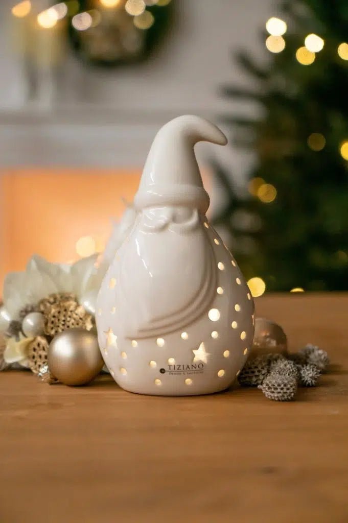Tiziano Santa Tinello rund LED weiß - creme Timer - Lillyano
