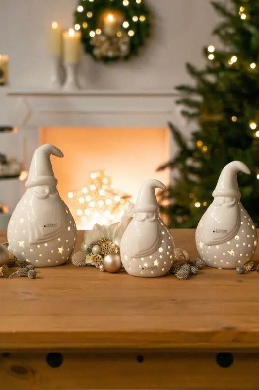 Tiziano Santa Tinello rund LED weiß - creme Timer - Lillyano