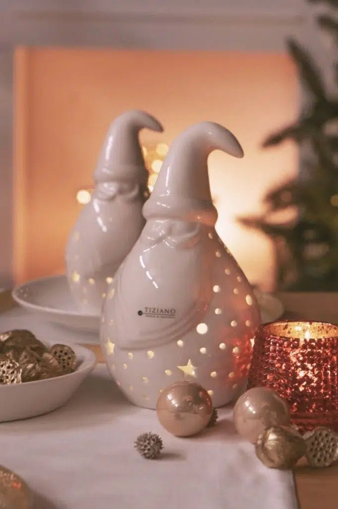Tiziano Santa Tinello rund LED weiß - creme Timer - Lillyano