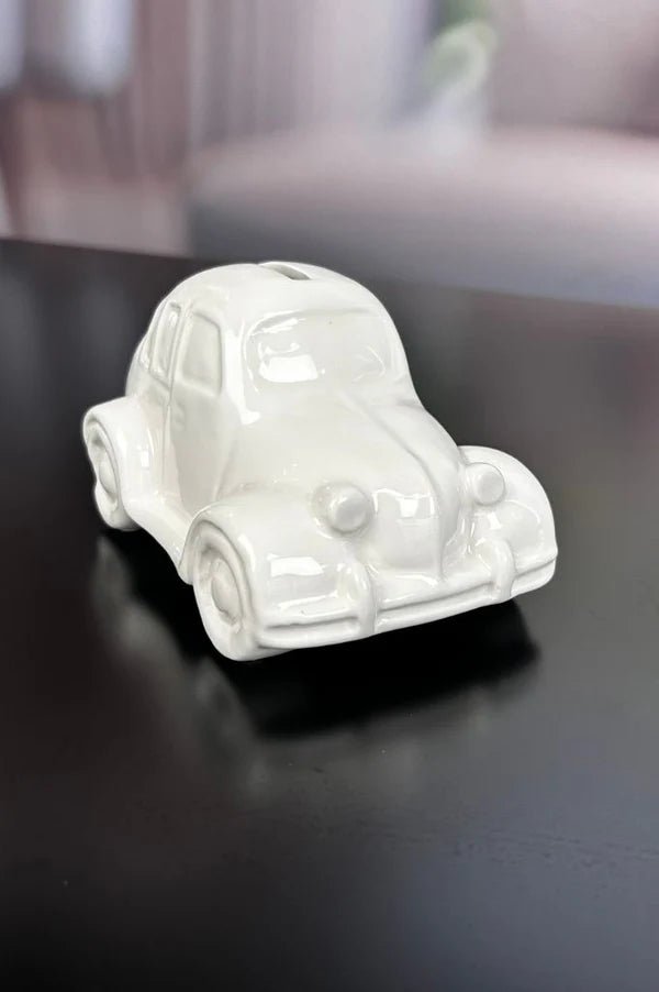 Tiziano Spardose Auto Soldo 13cm creme - Lillyano