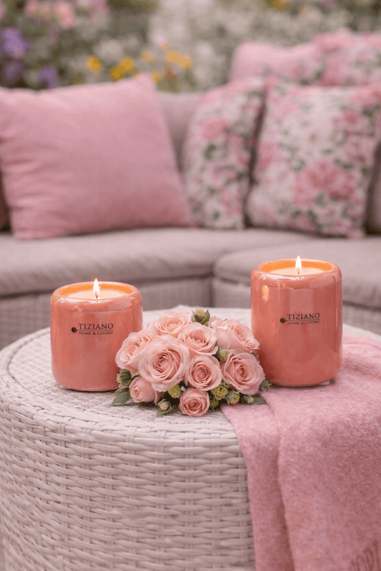 Tiziano Teelicht Bellagio peach pink - Lillyano