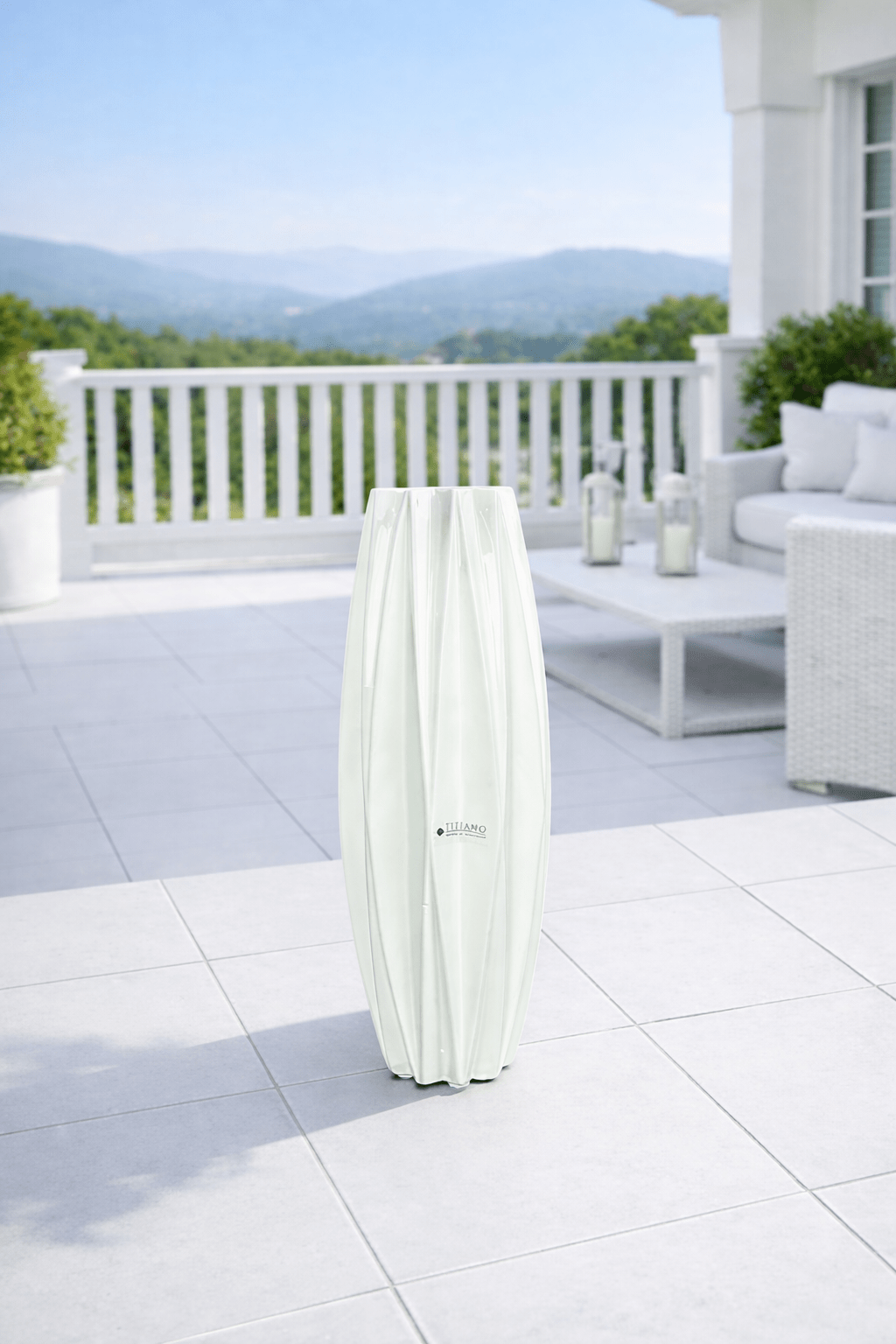 Tiziano Vase Alba creme - weiß - Lillyano