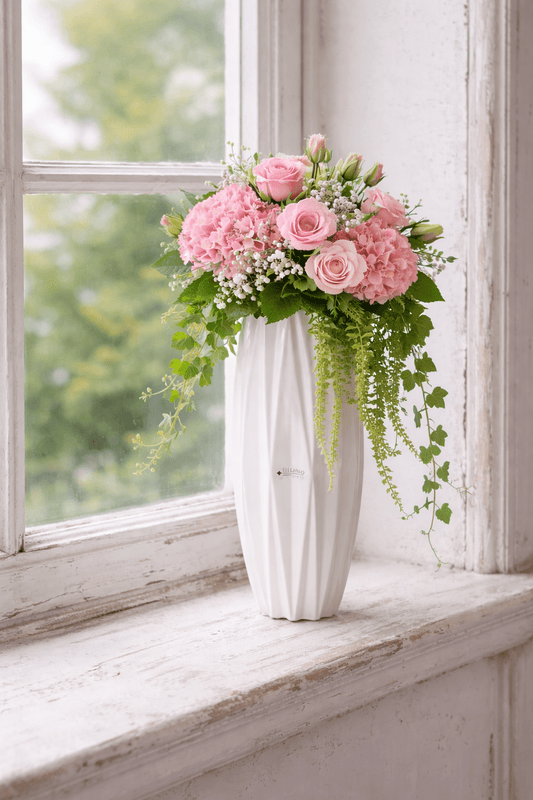 Tiziano Vase Alba creme - weiß - Lillyano