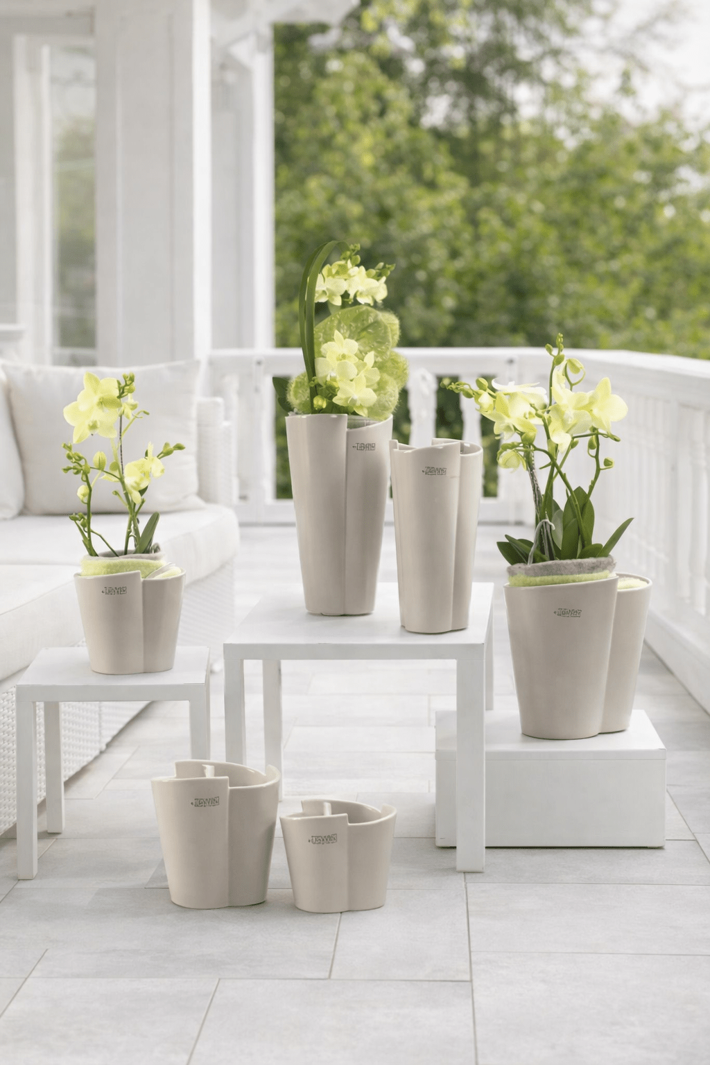 Tiziano Vase Armonia weiss creme - Lillyano