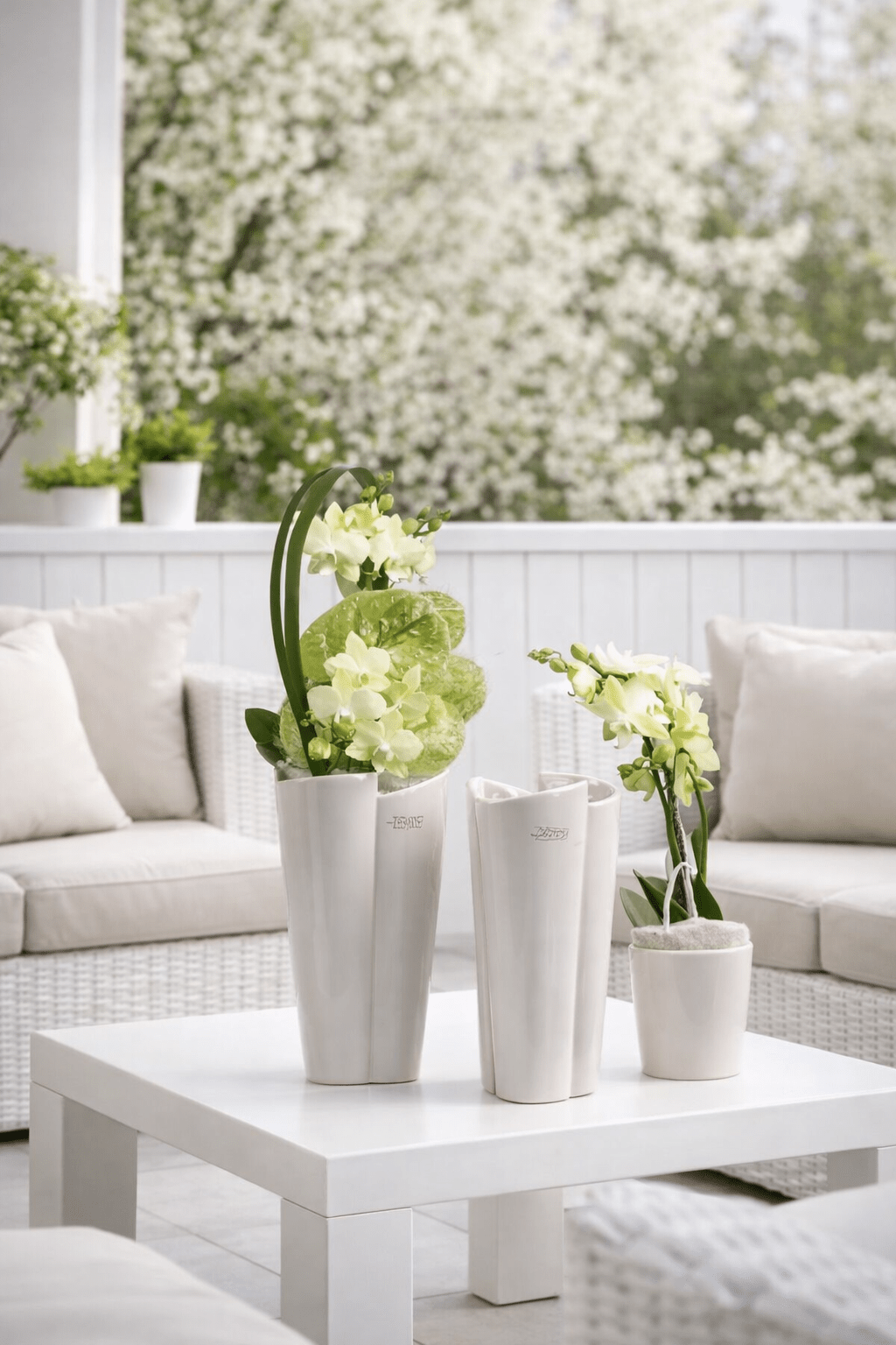Tiziano Vase Armonia weiss creme - Lillyano