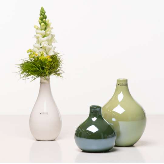 Tiziano Vase Lina hoch hellgrün 18 cm - Lillyano