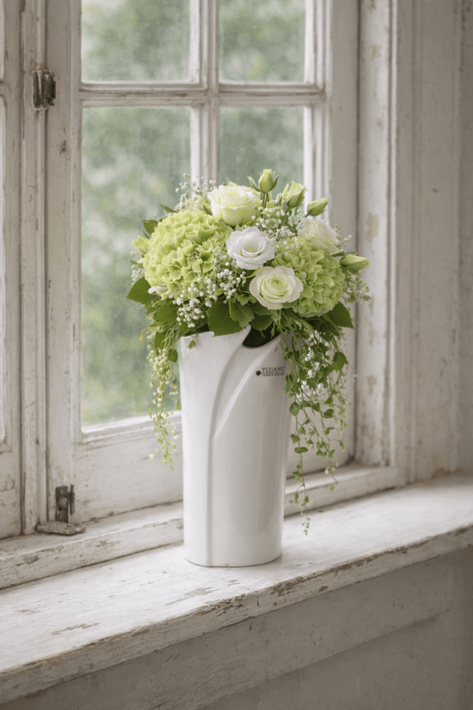 Tiziano Vase Mali creme - weiß - Lillyano