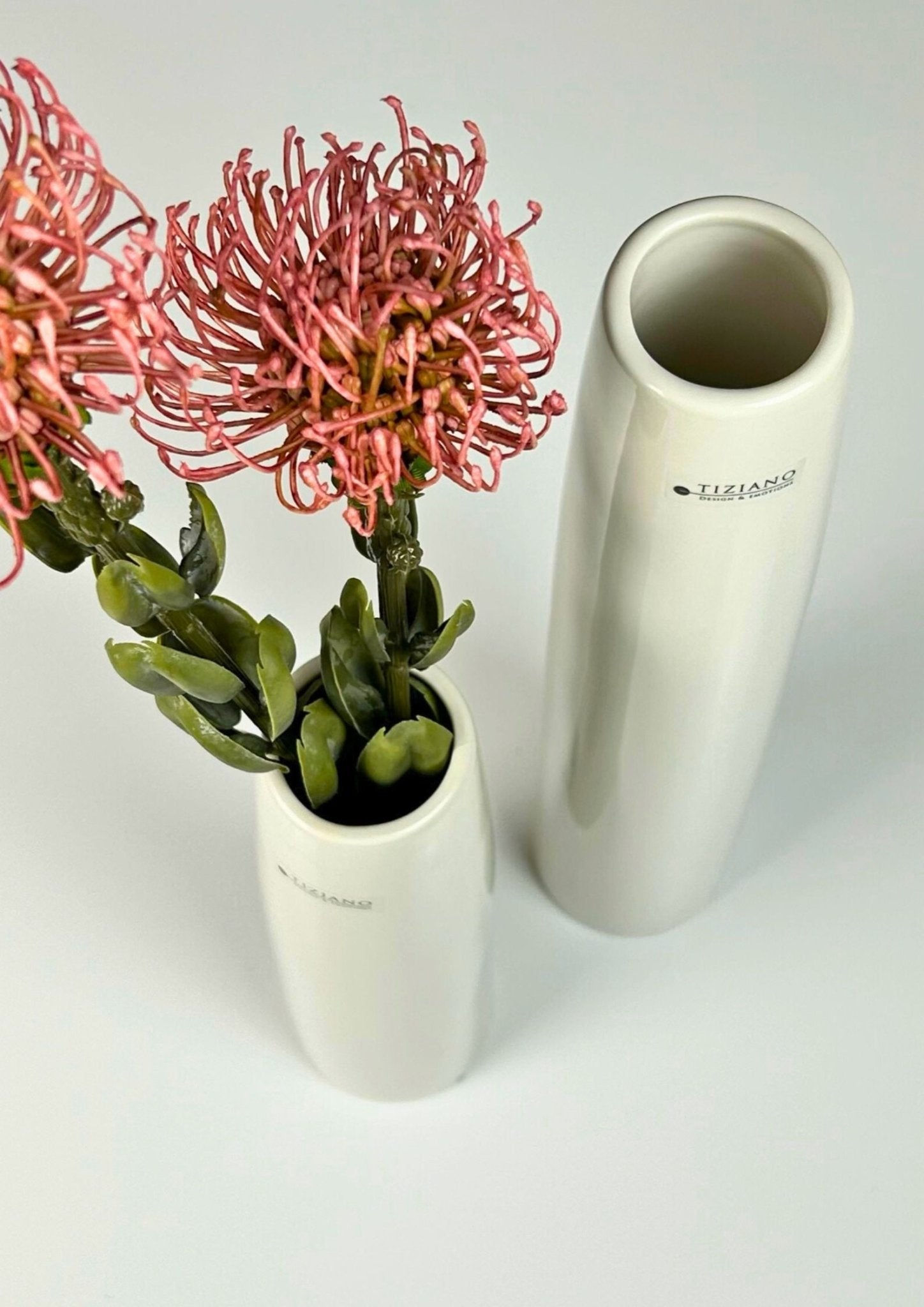 Tiziano Vase Manioli ceme - weiß - Lillyano