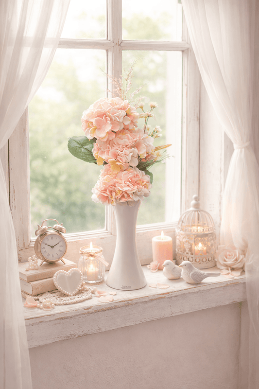 Tiziano Vase Perdosa mit Blumen fertig dekoriert - Lillyano