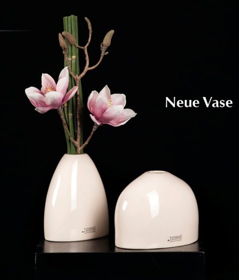 Tiziano Vase Suni breit creme - Lillyano
