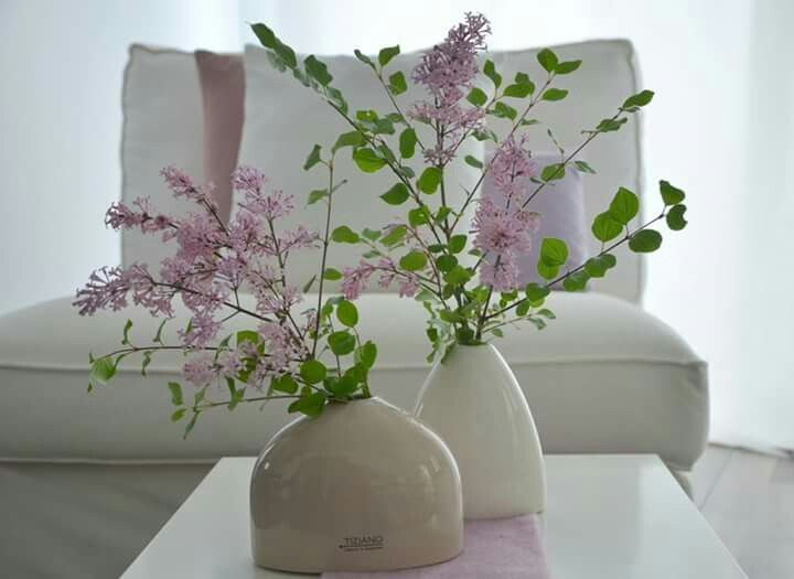Tiziano Vase Suni breit creme - Lillyano