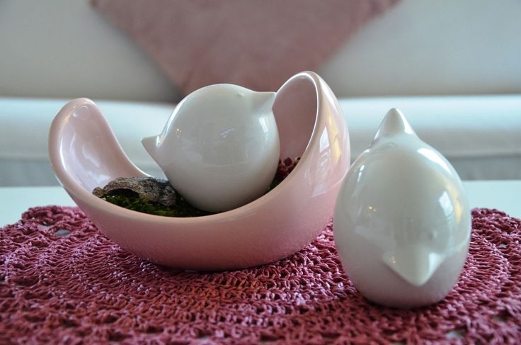 Tiziano Vogel Ari creme weiss 11,5 cm - Lillyano