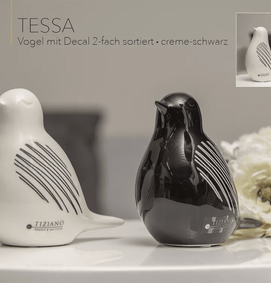Tiziano Vogel Tessa schwarz weiss - Lillyano