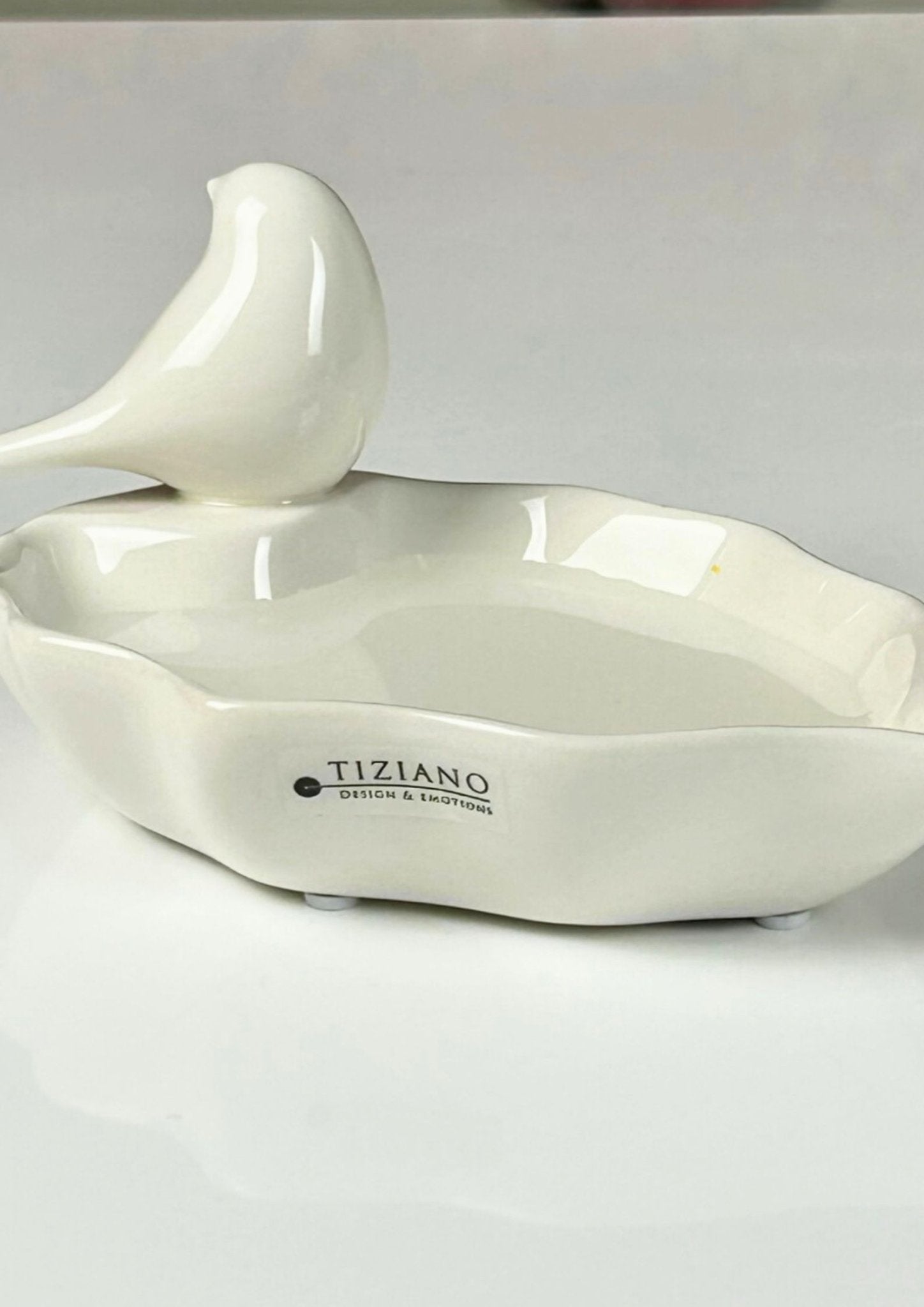 Tiziano Vogeltränke Adina creme weiss - Lillyano