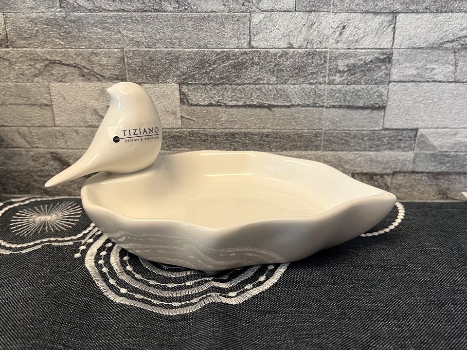 Tiziano Vogeltränke Adina creme weiss - Lillyano