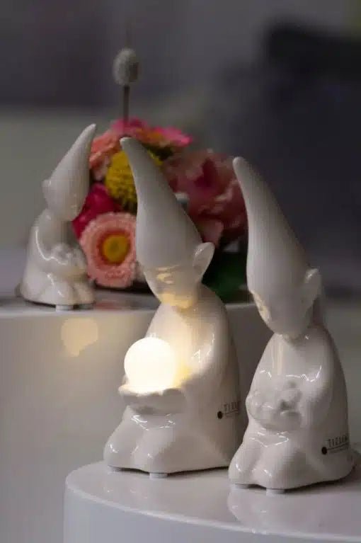 Tiziano Wichtel Laurin mit Blume knieend - Lillyano