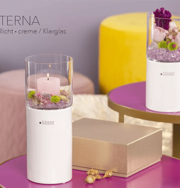 Tiziano Windlicht nur Glas für Laterna NUR das GLAS einzeln - Lillyano
