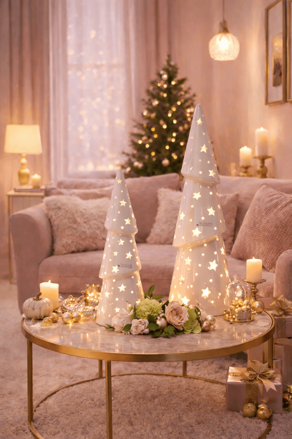 Tiziano XMAS Weihnachtsbaum Venta mit led und Timer weiss - Lillyano