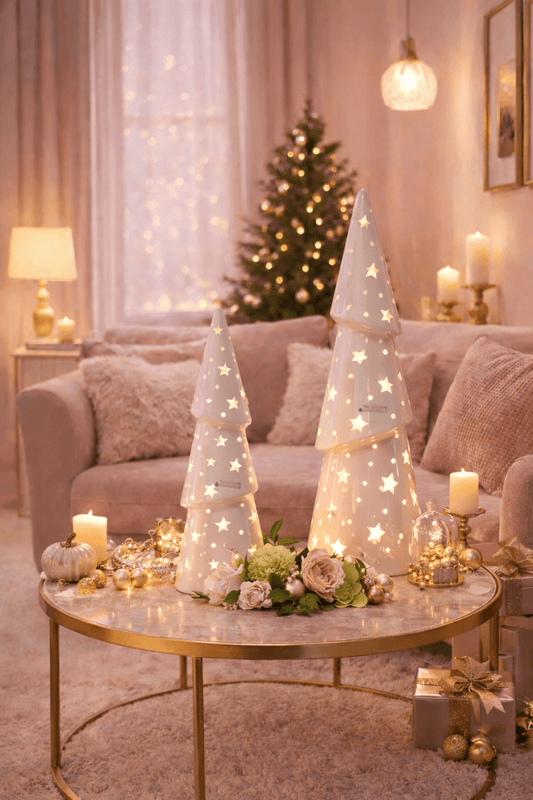 Tiziano XMAS Weihnachtsbaum Venta mit led und Timer weiss - Lillyano