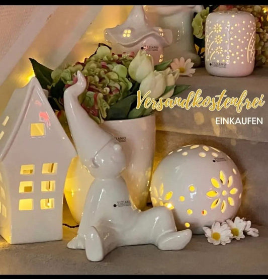 Tiziano Zwerg Fido sitzend creme - Lillyano