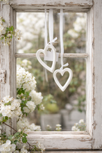 Laden Sie das Bild in den Galerie-Viewer, Tiziano Hänger Herz Trivio creme-weiß
