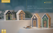 Laden Sie das Bild in den Galerie-Viewer, Tiziano Strandhaus Vercelli Led mit Timer weiß-creme
