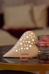 Tiziano Herz Belvina liegend LED weiß-creme