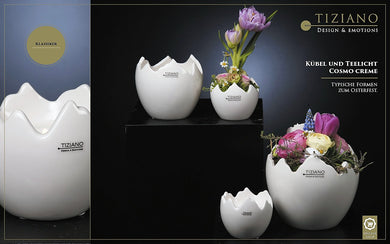 Deko# Geschenke# Ostern# Tiziano# Frühling# Frühjahr# dekoriert# happy# Schale# Keramik# Lillyano# Kübel
