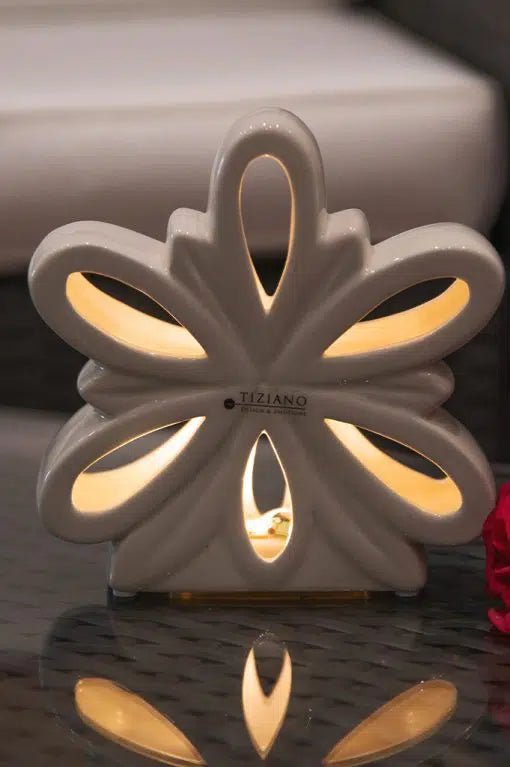 Deko Blume Liana LED weiß - creme - Lillyano