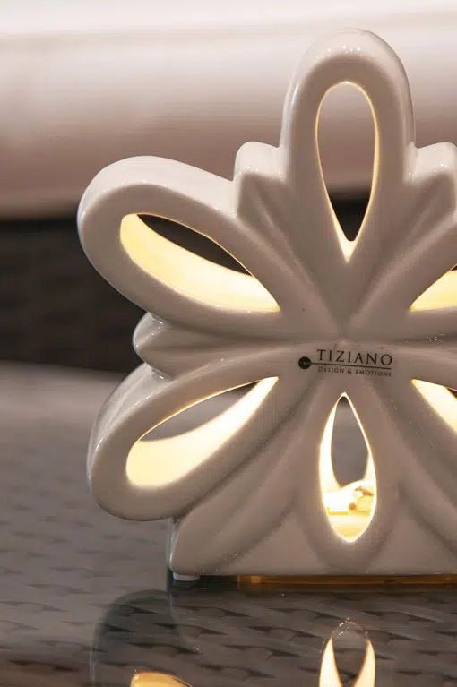 Deko Blume Liana LED weiß - creme - Lillyano
