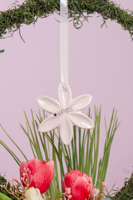 Tiziano Hänger Blume Sarafina weiß-creme