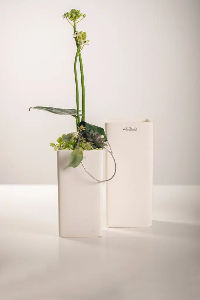 Tiziano Vase Tanaro creme weiss