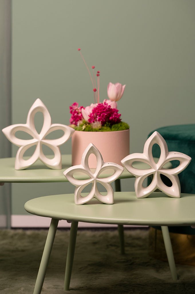 Tiziano Deko Blume Lorina creme - weiß 2. Wahl - Lillyano