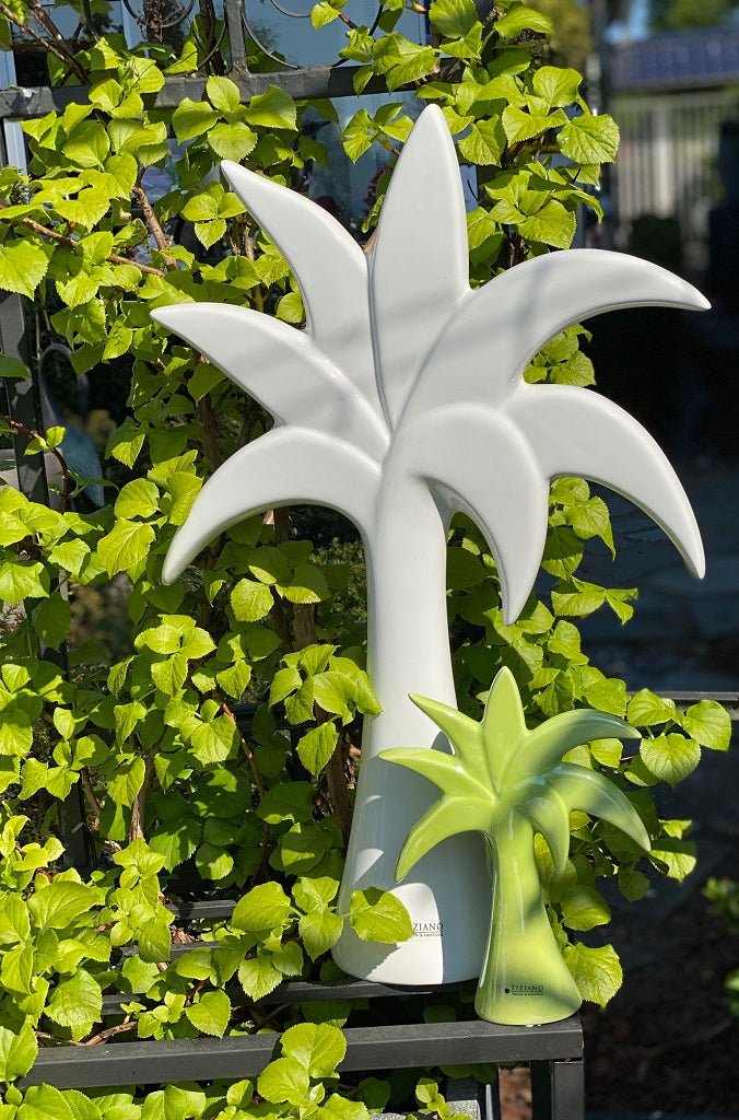Tiziano Deko Palme Guano weiß - creme - Lillyano