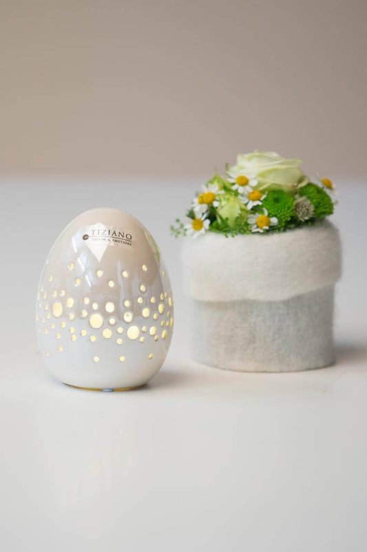 Tiziano Dekoei Felia led creme pearl - Lillyano