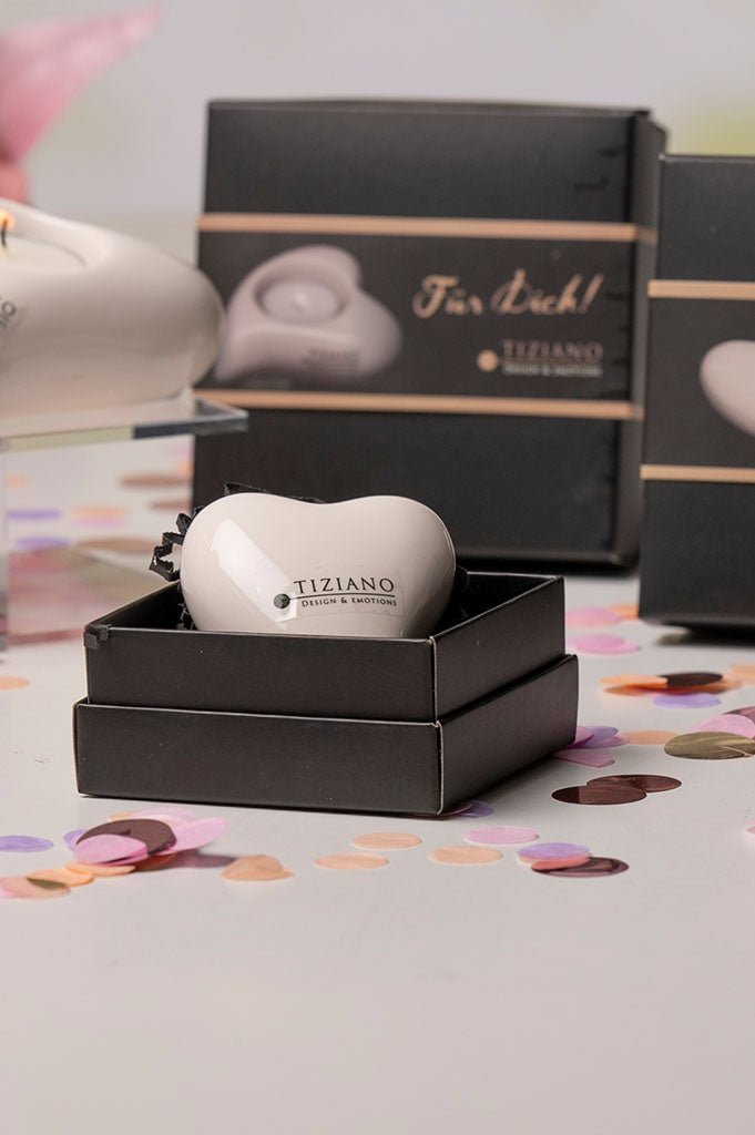 Tiziano Geschenkbox Herz Amore creme - Lillyano