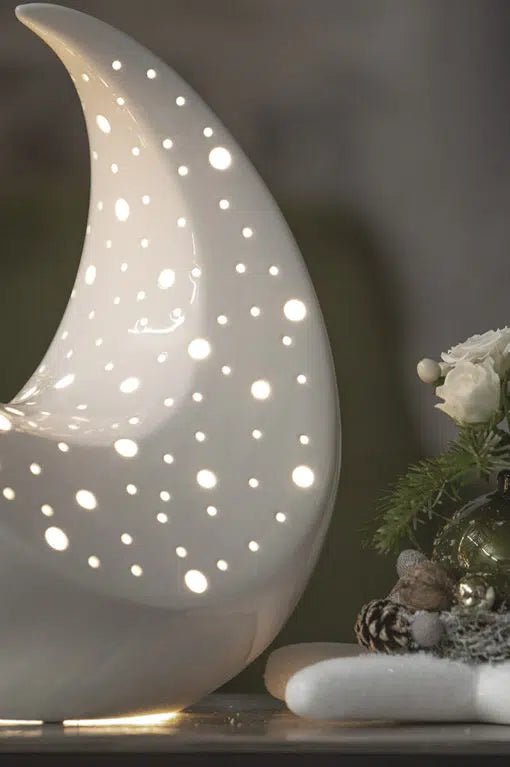 Tiziano Lampe Mond Adria XL creme - weiß - Lillyano