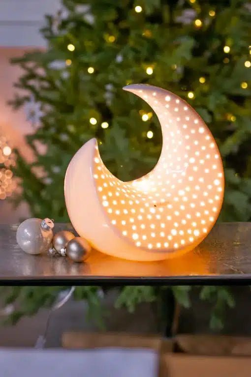Tiziano Lampe Mond Adria XL creme - weiß - Lillyano