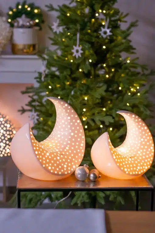 Tiziano Lampe Mond Adria XL creme - weiß - Lillyano