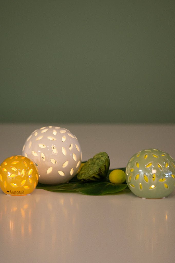 Tiziano Lichtkugel Villlari LED weiss - creme - Lillyano