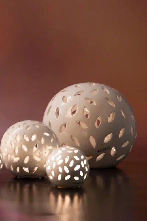 Tiziano Lichtkugel Villlari LED weiss - creme - Lillyano