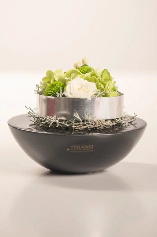 Tiziano Schale Riva rund 19cm schwarz - Lillyano
