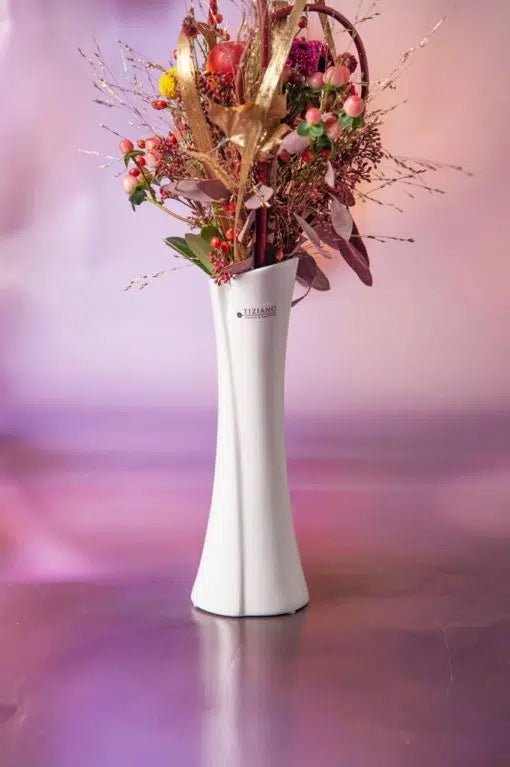 Tiziano Solifleur Vase Mondavio sm creme weiss - Lillyano