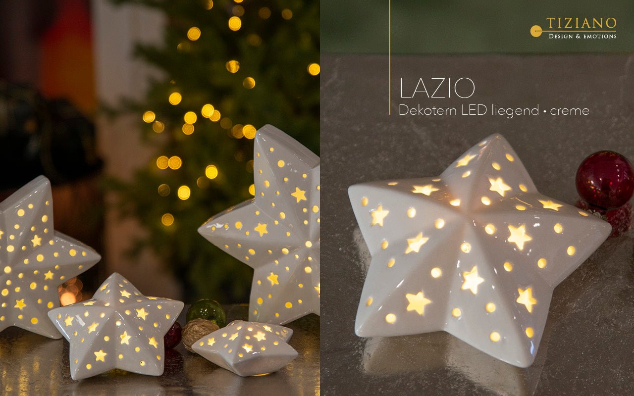 Tiziano Stern Lazio LED und Timer liegend - Lillyano