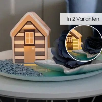 Tiziano Strandhaus Vercelli Led mit Timer weiß - creme - Lillyano